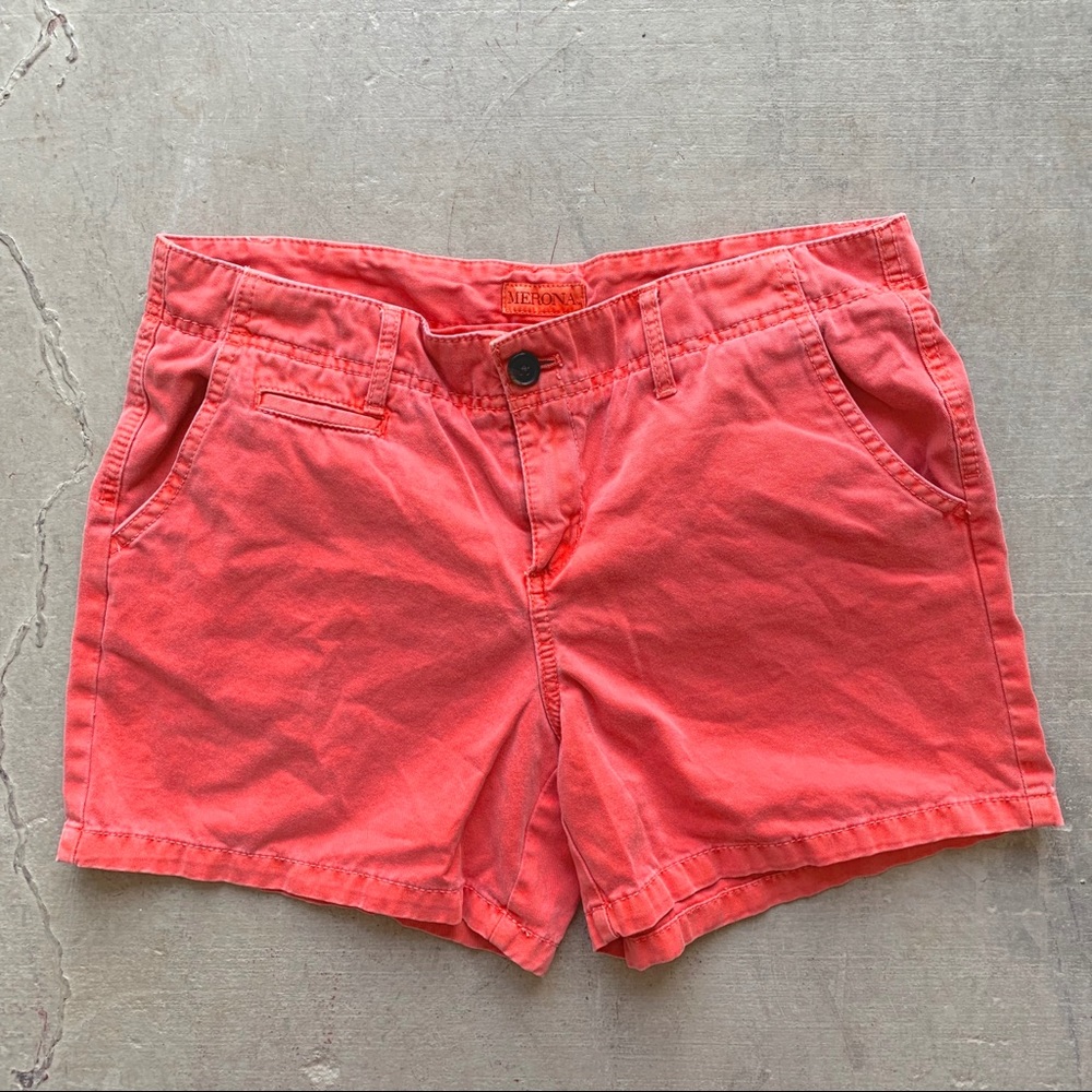 Merona Coral Chino Shorts w/ 5in Inseam